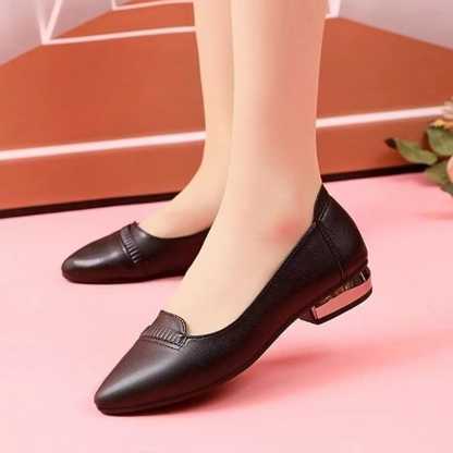 Comfortable flat leather shoes