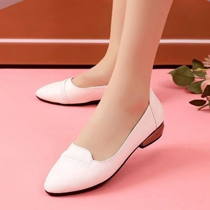 Comfortable flat leather shoes